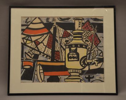 null *Fernand LEGER (1881 - 1955) d'après

Le Phare.

Lithographie en couleurs, signature...
