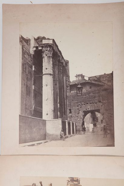null PHOTOGRAPHY.

 ITALY and GREECE. Circa 1870-1900. Set of six miscellaneous prints,...