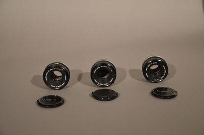 null Ensemble de trois objectifs Canon FD 1.8/50 mm.