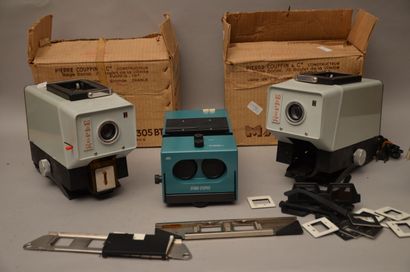 null Set of three various projectors, in the state: two Malik 305BT projectors and...