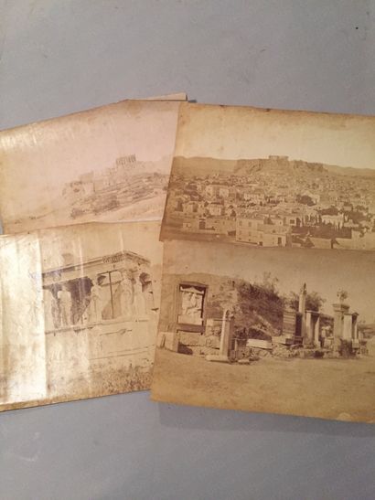 null PHOTOGRAPHY. 

GREECE, Athens (on the themes of). Set of four albumen prints....