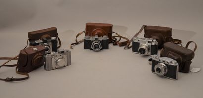 null Set of five miscellaneous cameras, as is. Gallus camera with Gallix 3.5/50 mm...
