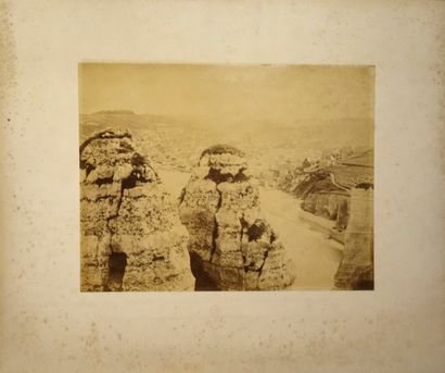 null PHOTOGRAPHIE.

 Alphonse DAVANNE (1824-1912). Quatre photographies (Côte d'Azur...