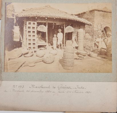 null PHOTOGRAPHIE.

 ASIE, INDE, Thalassery. Circa 1870-1880. Ensemble de six tirages...