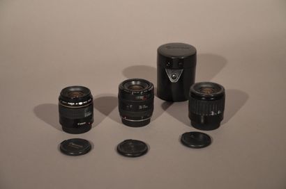 null Ensemble de trois objectifs Canon EF : deux Canon EF 4-5.6/35-80 mm et un Canon...