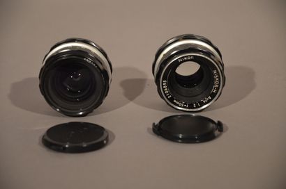null Ensemble de deux objectifs Nikon : Nikon Nikkor-H 3.5/28 mm et un Nikon Nikkor-H...