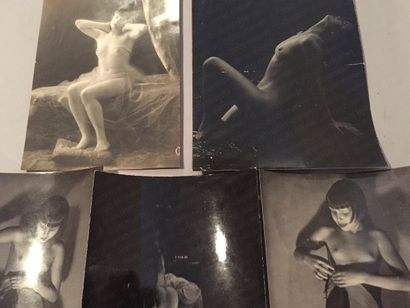 null PHOTOGRAPHY.

 Female Nudes, nude study. Set of five silver prints. Circa 1920-70....