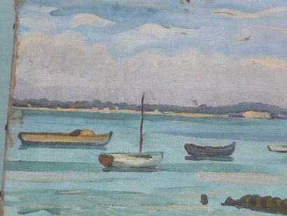 null Maurice CHAPUIS (1922 - 2010) Golfe du Morbihan Huile sur toile Signée et datée...