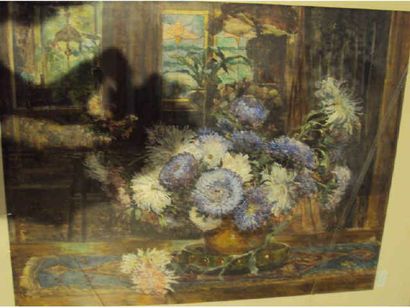 Ketty GILSOUL-HOPPE (1868-1939) Ketty GILSOUL-HOPPE (1868-1939) Fleurs sur une table,...