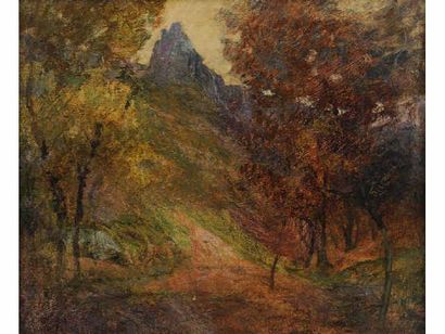 Victor CHARRETON (1864-1936) Victor CHARRETON (1864-1936) Paysage d'automne Huile...