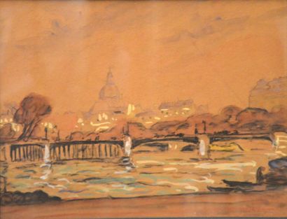 null ROUX - CHAMPION Joseph V (1871-1953)

Vue de la Seine 

Aquarelle signée en...