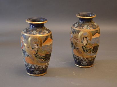 null Deux vases en Satsuma