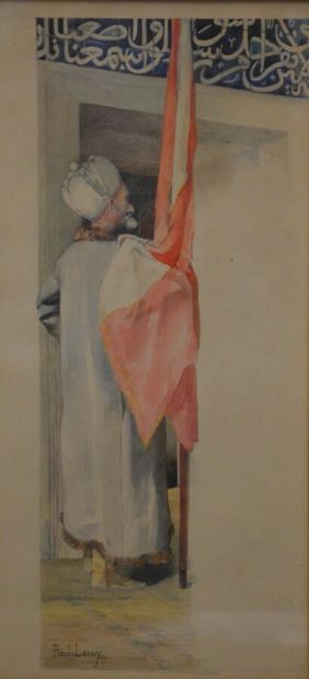 null Paul LEROY (1860 - 1942)

Le porte étendard

Aquarelle sur papier. 

Signée...