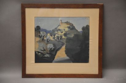 null ZACQ Léon (1892-1980)

Paysage méridionnal avec château

Gouache signée et datée...