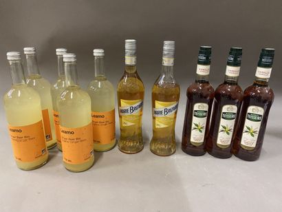 null 40 bottles : RHUM, TEQUILA, GIN, SIROPS etc