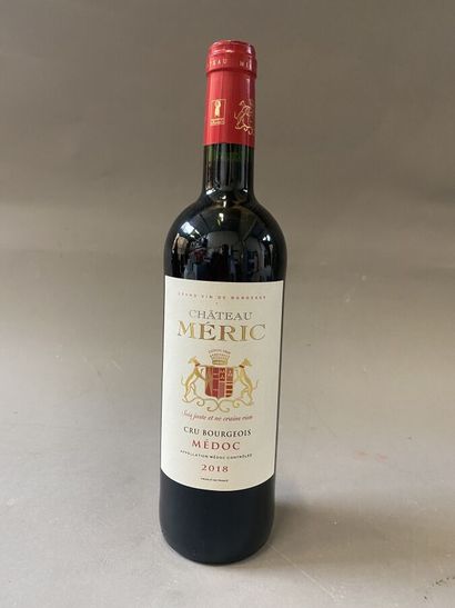 null 9 bouteilles : Château MERIC 2018 Cru Bourgeois Médoc rouge