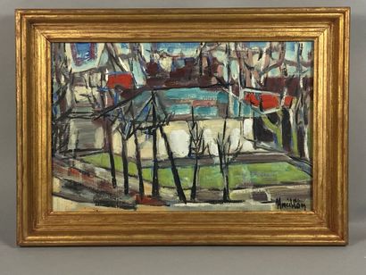 null ANCILLON - Modern school
Normandy
Oil on canvas signed lower right and titled...