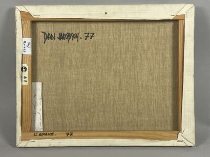 null JACOBSON Dan (1942)
"L'épave, 77"
Huile sur toile signée en bas à droite, titrée...