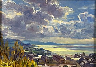 null BABOULET
Clouds over DEAUVILLE
Oil on canvas signed lower left and titled on...