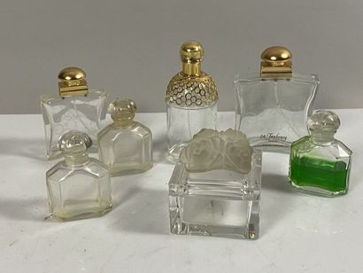 null Lot of 7 bottles including 3 of Guerlain and 1 GIVENCHY
