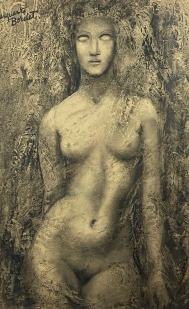 null BORDET Marguerite (1909-2014)
Standing Nude
Pastel drawing signed in the upper...
