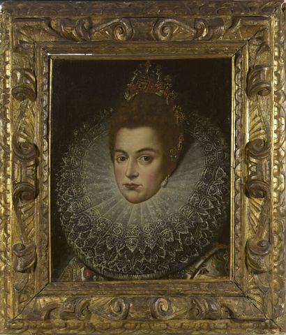 null POURBUS Frans II dit le Jeune (Ecole de)
1569 - 1622
Portrait d'Isabelle Claire...