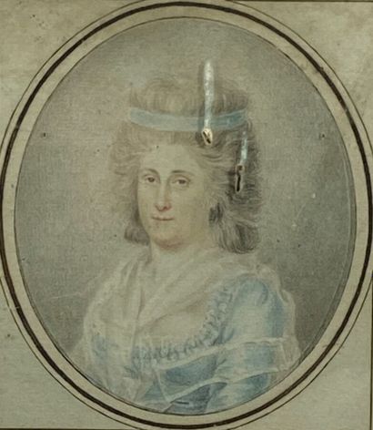 null Dessin au crayon " Portrait de femme", Madame de Lamballe ?
XVIIIème/ début...