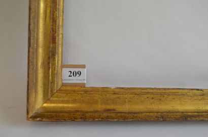 null Paire de cadres en bois mouluré et doré Espagne, XVIIème siècle 45,5 x 54,5...