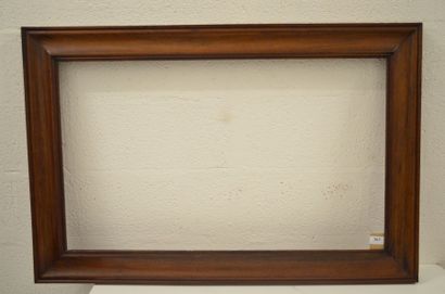 null Cadre en noyer mouluré Hollande, XIXème siècle 51 x 86 cm - Profil: 9 cm
