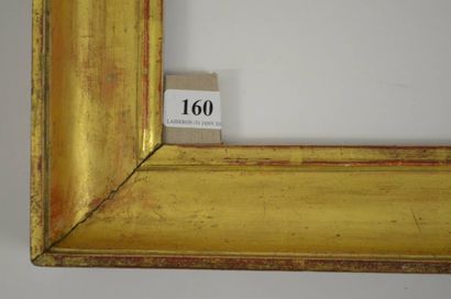 null Gorge en bois mouluré et doré. Début du XIXème siècle. 29 x 40 cm - Profil:...