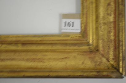 null Cadre en bois mouluré et doré. Epoque Louis-Philippe. 39 x 52 cm - Profil: 6,8...