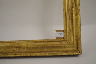 null Cadre en bois mouluré et doré. Espagne, fin du XVIIIème siècle. 50,7 x 59 cm...