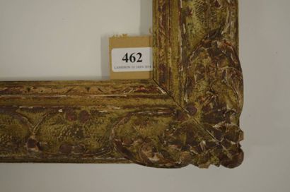 null Cadre en bois sculpté et patiné de style Louis XIV. Circa 1930. 32 x 32,7 cm...