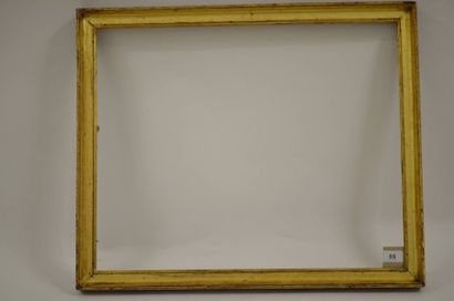null Gorge en bois mouluré et doré. Fin du XVIIIème siècle. 44,6 x 55,5 cm - Profil:...