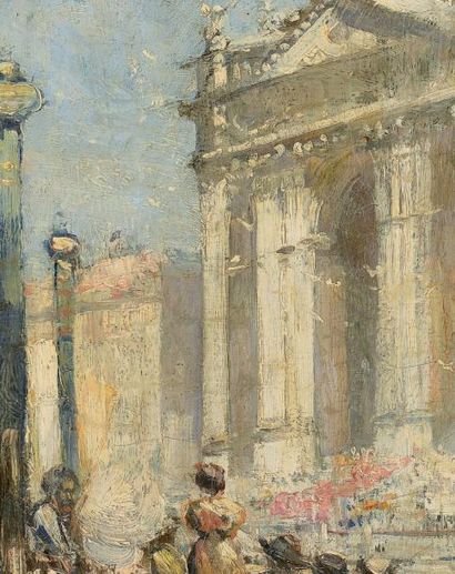 Sir Arthur STREETON (1867-1943) Venise, la Salute Huile sur toile, signée en bas...