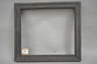 null Baguette en bois mouluré et noirci Début du XIXème siècle 27,1 x 31,5 cm- Profil:...