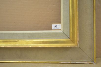 null Cadres en bois mouluré, toile et doré

XXème siècle 

50 x 77 cm - Profil :...