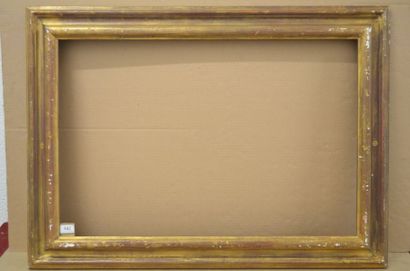 null Cadre en bois mouluré et doré 

XXème siècle 

52,5 x 80 cm - Profil : 9,5 cm...