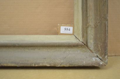 null Cadre en bois mouluré, peint et patiné 
Circa 1950 
63 x 79 cm - Profil : 9...