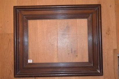 null Cadre en chêne mouluré et teinté XIXème siècle 39,1 x 54,2 cm - Profil: 12,5...