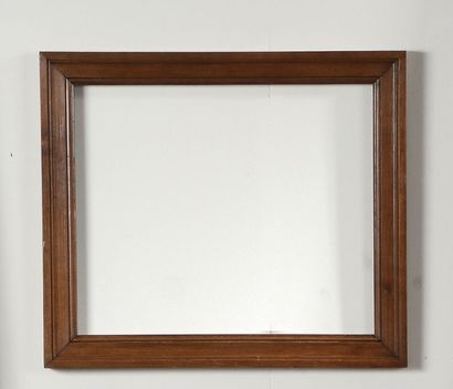null Cadre en acajou mouluré XIXème siècle 35,5 x 29,5 cm - Profil: 4 cm (**)