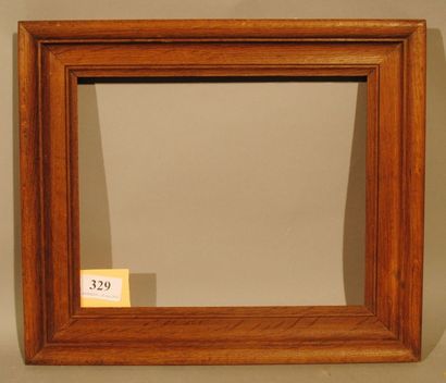 null Cadre en chêne mouluré. Epoque XIXe siècle 25,7 x 20,5 cm - Profil; 5 cm