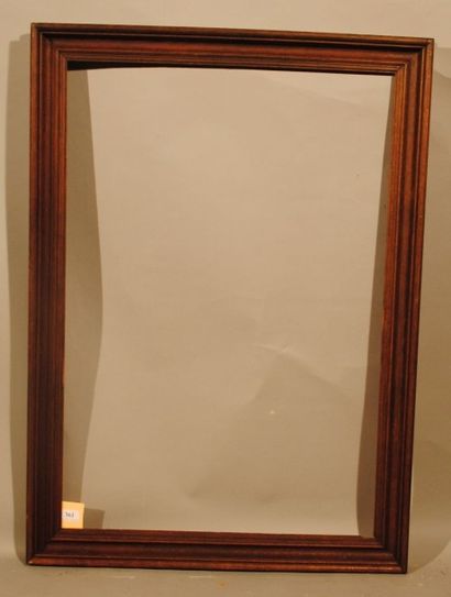 null Cadre en chêne mouluré. Epoque XIXe siècle 88 x 59,5 cm - Profil; 6,5 cm