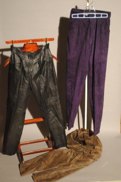 Jean-Louis SCHERRER, GUERUCCI, HERMES Paris 
Lot composé de trois pantalons, dont...