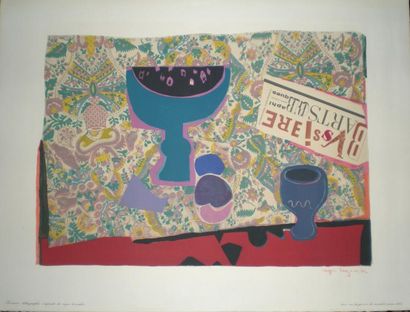 Roger BEZOMBES (1936-1994) Persane, 1968 Lithographie en couleur - Signée en bas...