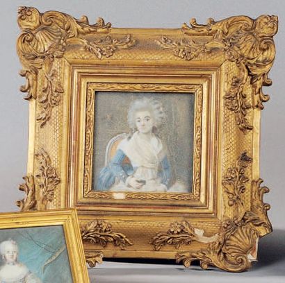 Ecole FRANCAISE du XVIIIème siècle, suiveur de Louis TOCQUE Portrait présumé de Marie...