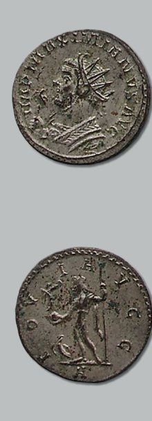 null - Lot : Antoniniens : Maximien Hercule (C. 315) - Follis : Romulus (C.10) et...