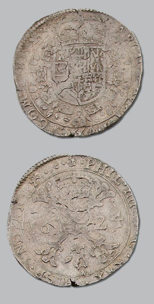 null -Philippe IV (1621-1665) Patagon. 1624. Dole. B. 1265 TTB.