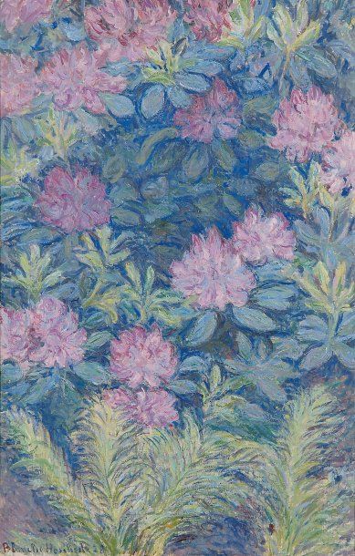 Blanche HOSCHEDEE (1865-1947) Fleurs, 1928 Huile sur toile signée en bas à gauche...