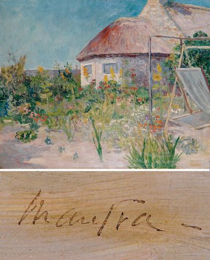 Maxime MAUFRA (1861-1918) L'atelier et la maison du peintre à Kerhostin (Presqu'île...